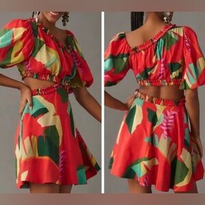 FARM Rio Helicônia Red Mini Dress XS